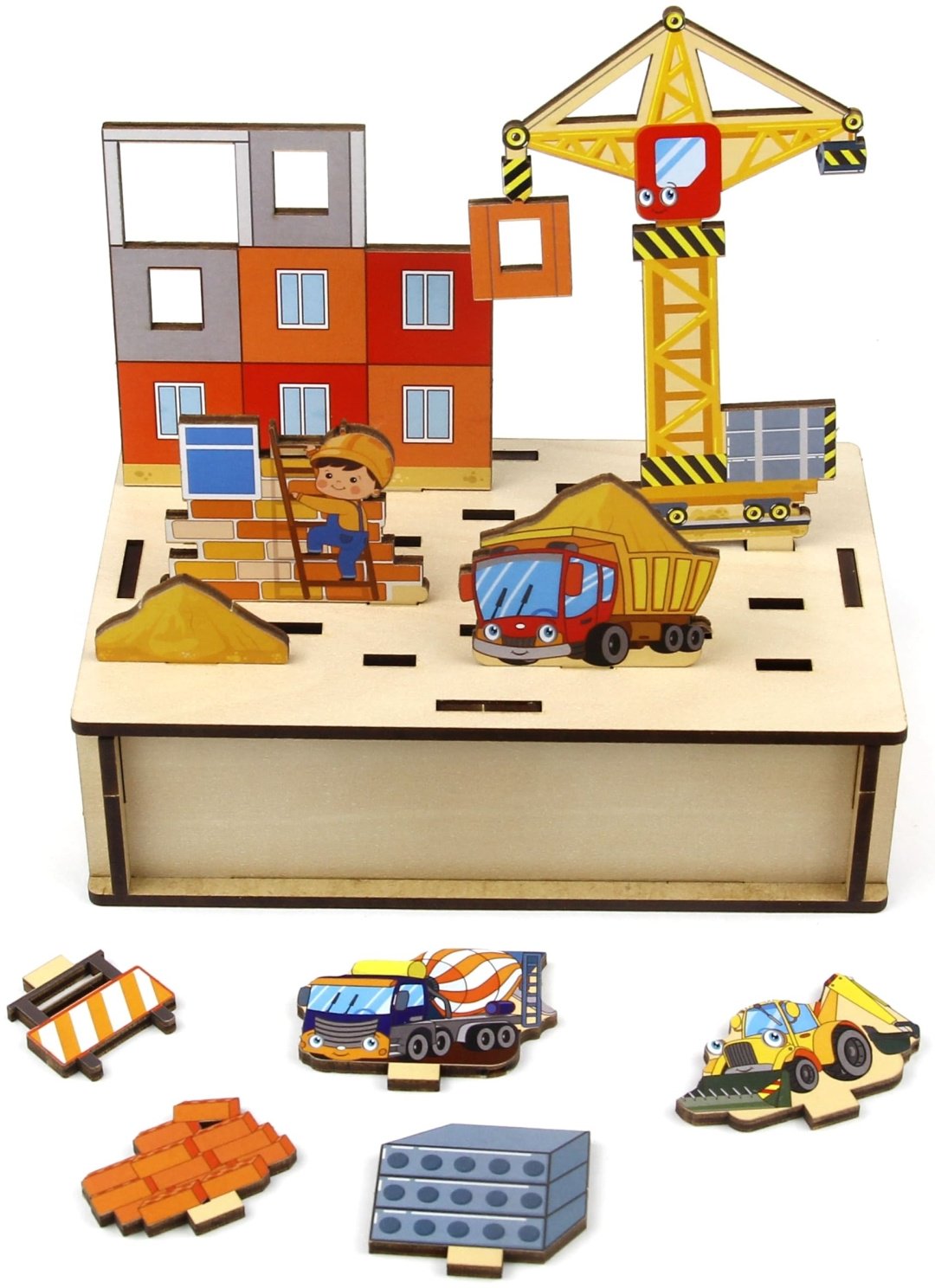 Сортер WoodLand Toys Панорама. Стройка