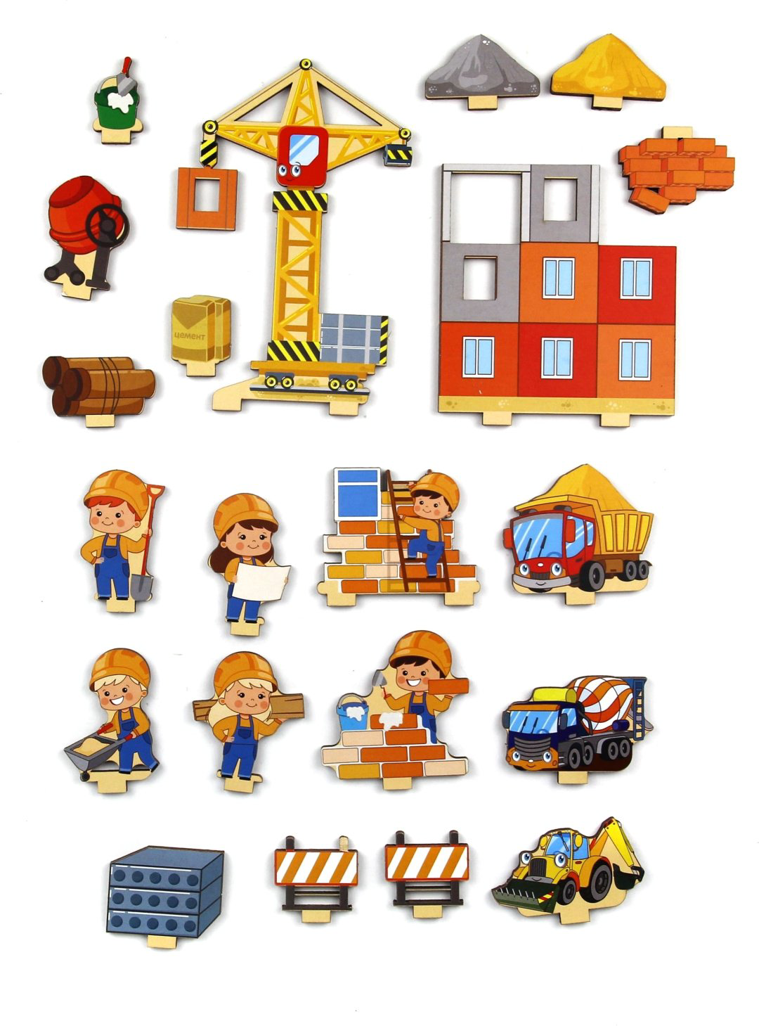 Сортер WoodLand Toys Панорама. Стройка купить,2900
