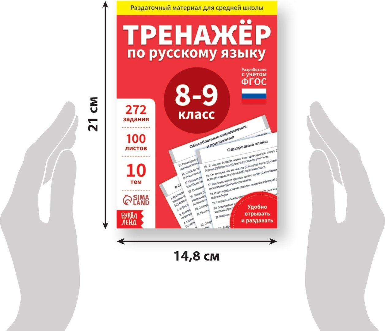 Книга Е.Сачкова: Тренажёр по русскому языку 8-9 класс купить,NaN