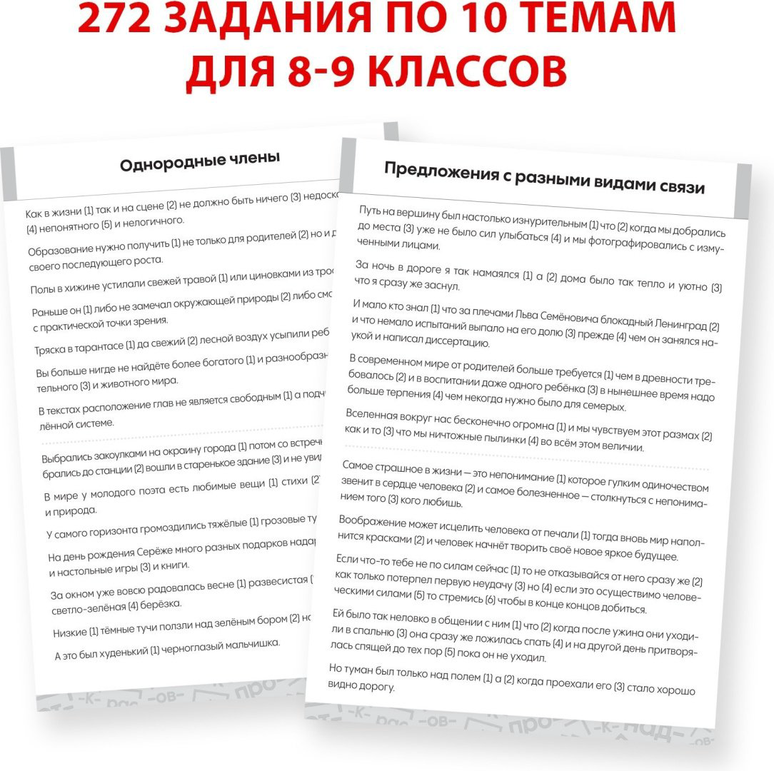 Книга Е.Сачкова: Тренажёр по русскому языку 8-9 класс купить,NaN