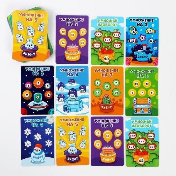 Настольная игра Лас Играс Умножаем на раз-два 4624523 купить,0