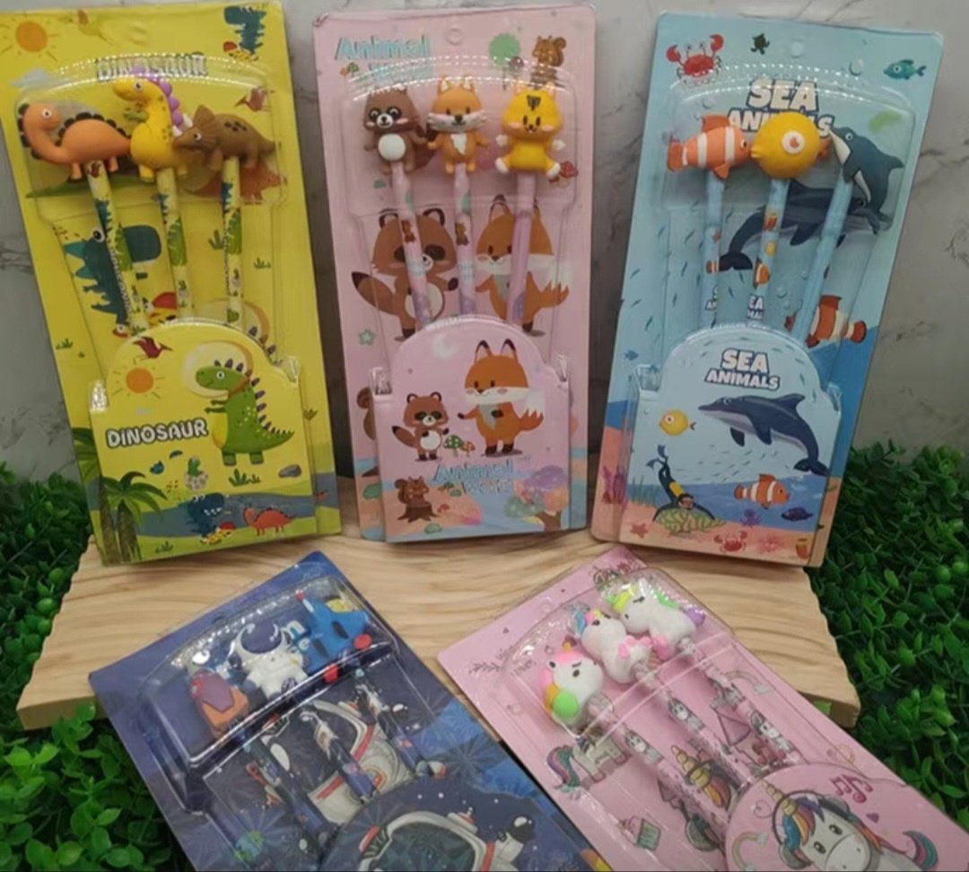 Карандаш Набор карандашей Sea Animals с ластиком 3 шт в наборе, B, 3 шт - ForteMarket Карандаш Набор карандашей Sea Animals с ластиком 3 шт в наборе, B, 3 шт купить,0