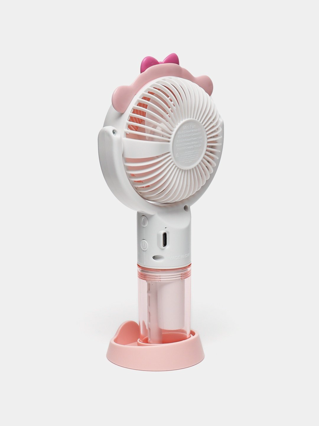 Вентилятор Mini 8201А розовый купить,NaN