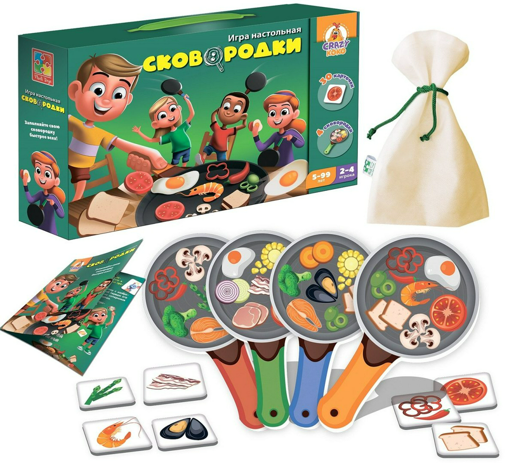 Карточки Vladi Toys Сковородки