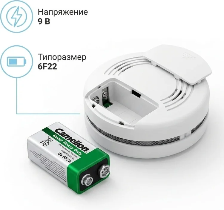 Батарейка Camelion Super Heavy Duty 6F22-SP1G 9V 1шт
