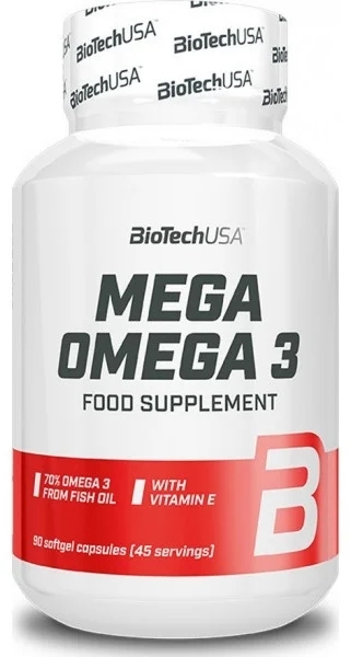 БАД BioTech USA Mega Omega 3 90 капсул купить,18990