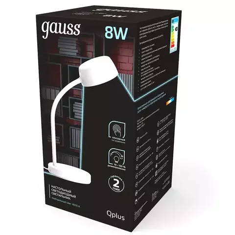 Настольная лампа Gauss Qplus GTL601 White - ForteMarket Настольная лампа Gauss Qplus GTL601 White купить,0
