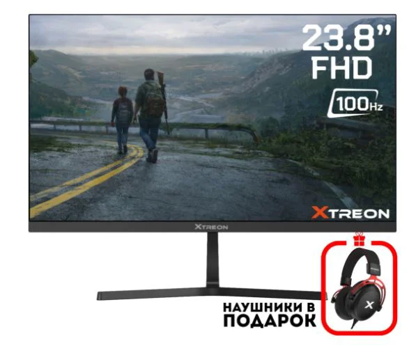 Монитор 23.8" XTREON XT2453DE Black + подарок купить,NaN