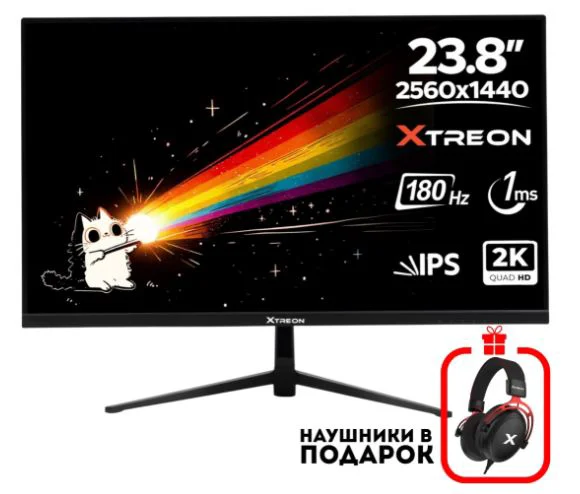 Монитор Xtreon XT24N1 23.8" Black + подарок