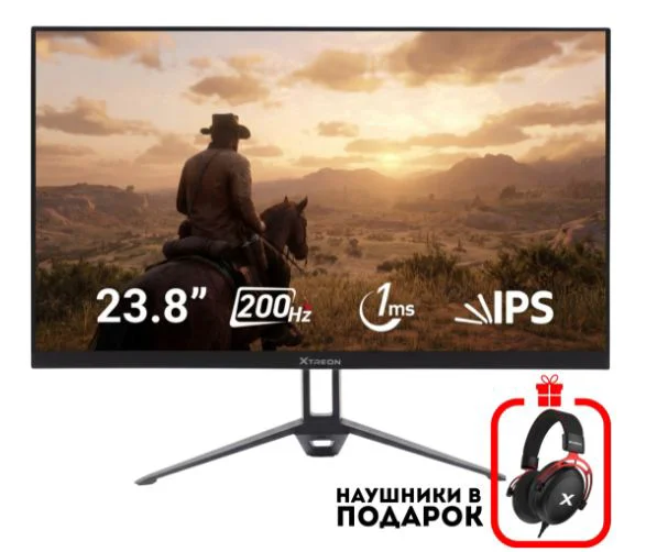 Монитор Xtreon XT2442PE 23.8" Black + подарок