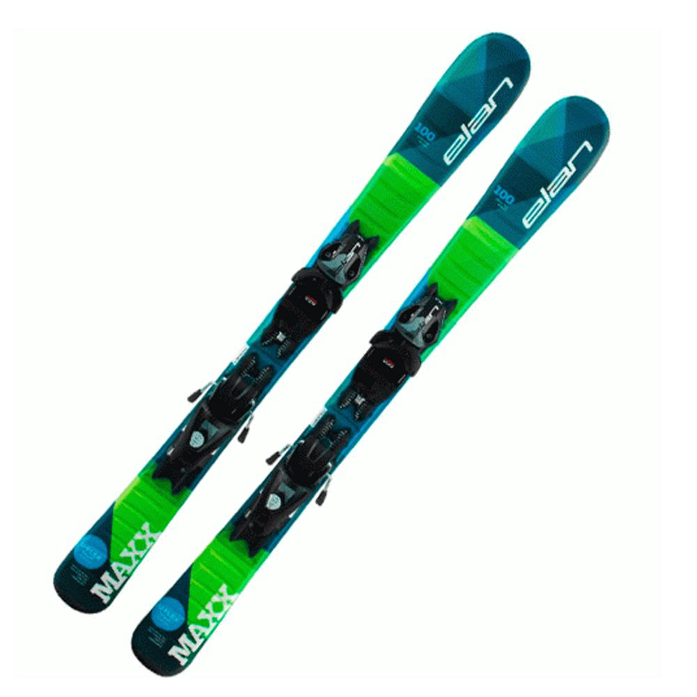 Лыжи Elan Maxx QS el 7.5 AFDHSK21 130 сине-зеленые купить,NaN