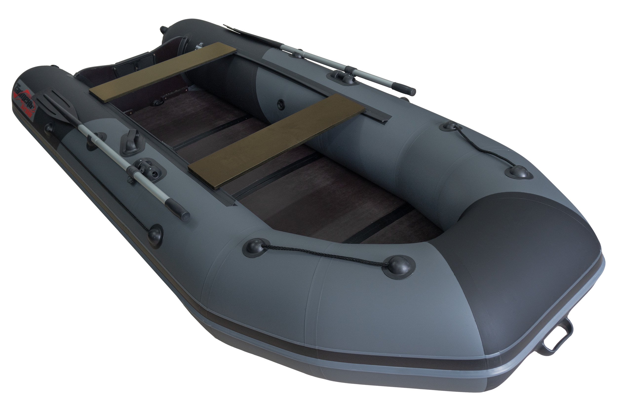 Лодка Таймень NX 3200 слань-книжка киль 3654 графит черный