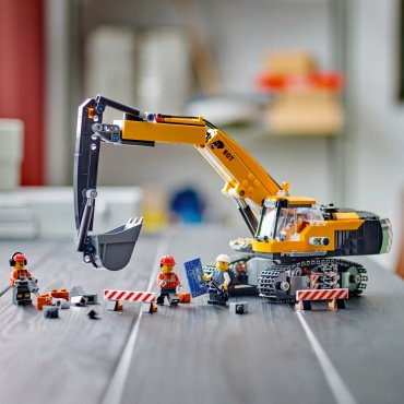 LEGO Желтый строительный экскаватор City 60420, деталей 633 шт - ForteMarket LEGO Желтый строительный экскаватор City 60420, деталей 633 шт купить,0