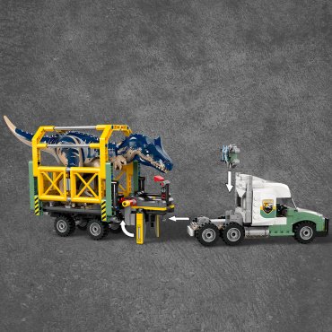 LEGO Трейлер для Тиранозавра Jurassic World 76966, деталей 588 шт купить,NaN