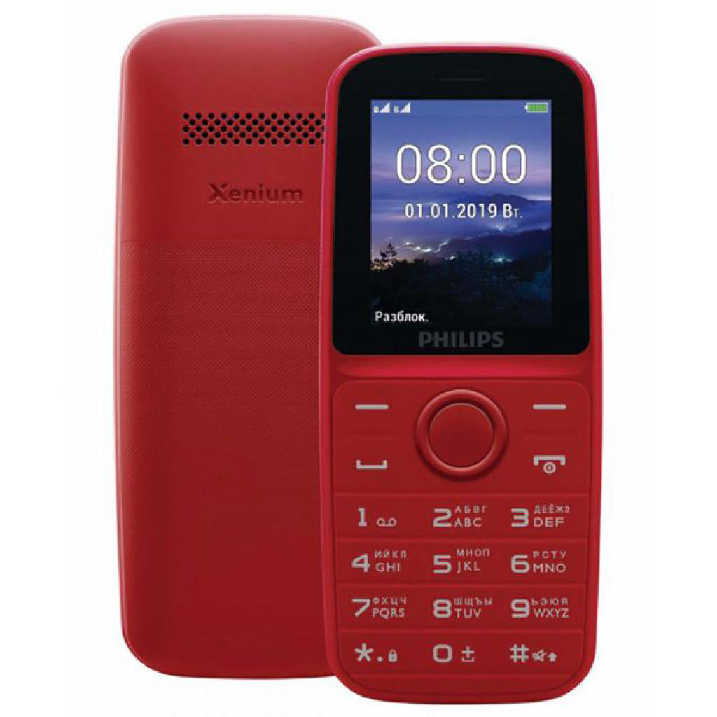 Мобильный телефон Philips E109 Red купить,NaN
