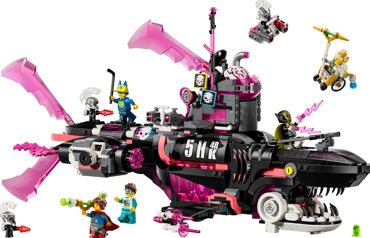 Конструктор LEGO Кошмарная Акула Подводная Лодка, деталей 1413 шт купить,0