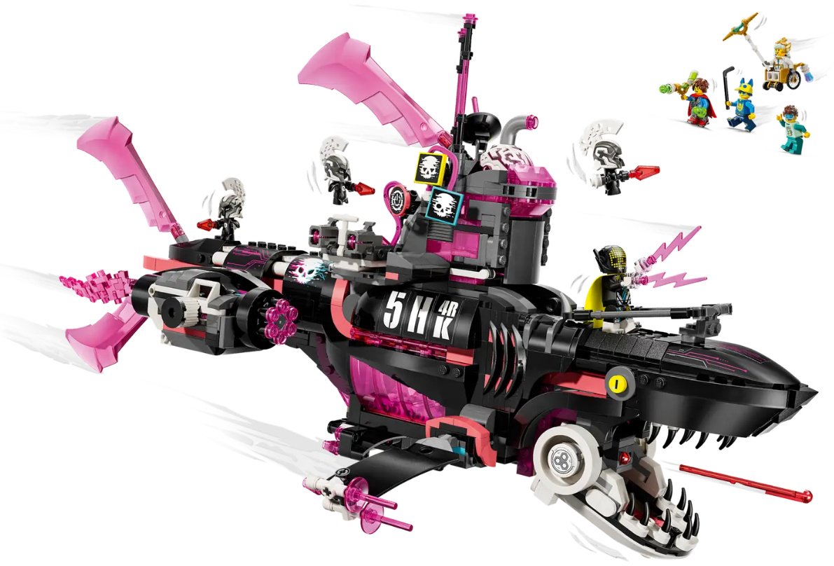 Конструктор LEGO Кошмарная Акула Подводная Лодка, деталей 1413 шт купить,0