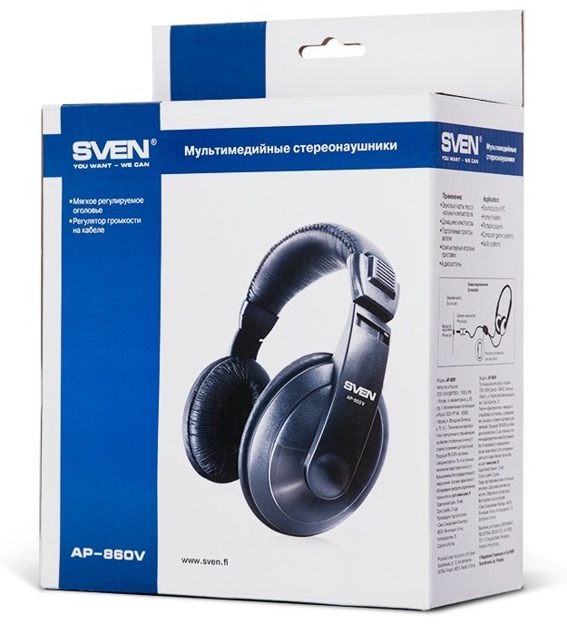 Наушники SVEN AP-860V CD-860 черный