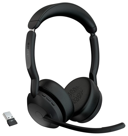 Наушники Jabra Evolve2 55 Link380с MS Stereo черный