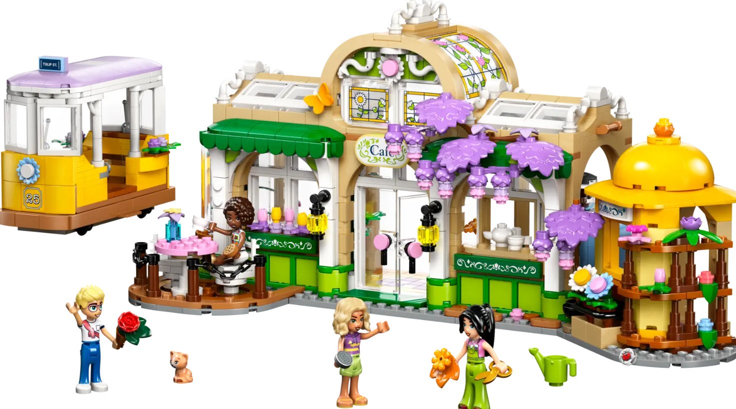 Конструктор LEGO Friends Plant cafe and flower shop, деталей 1138 шт купить,0