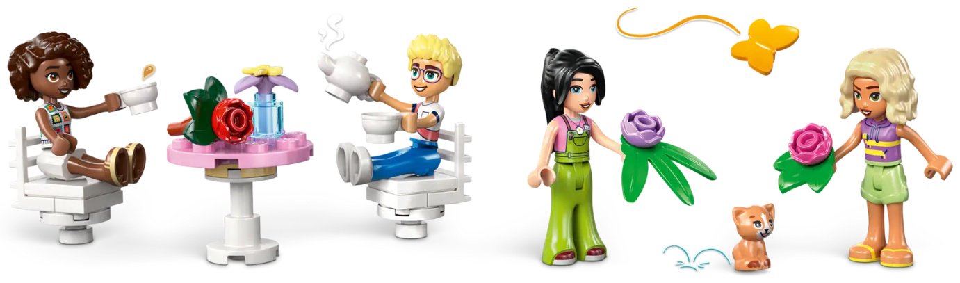 Конструктор LEGO Friends Plant cafe and flower shop, деталей 1138 шт купить,0