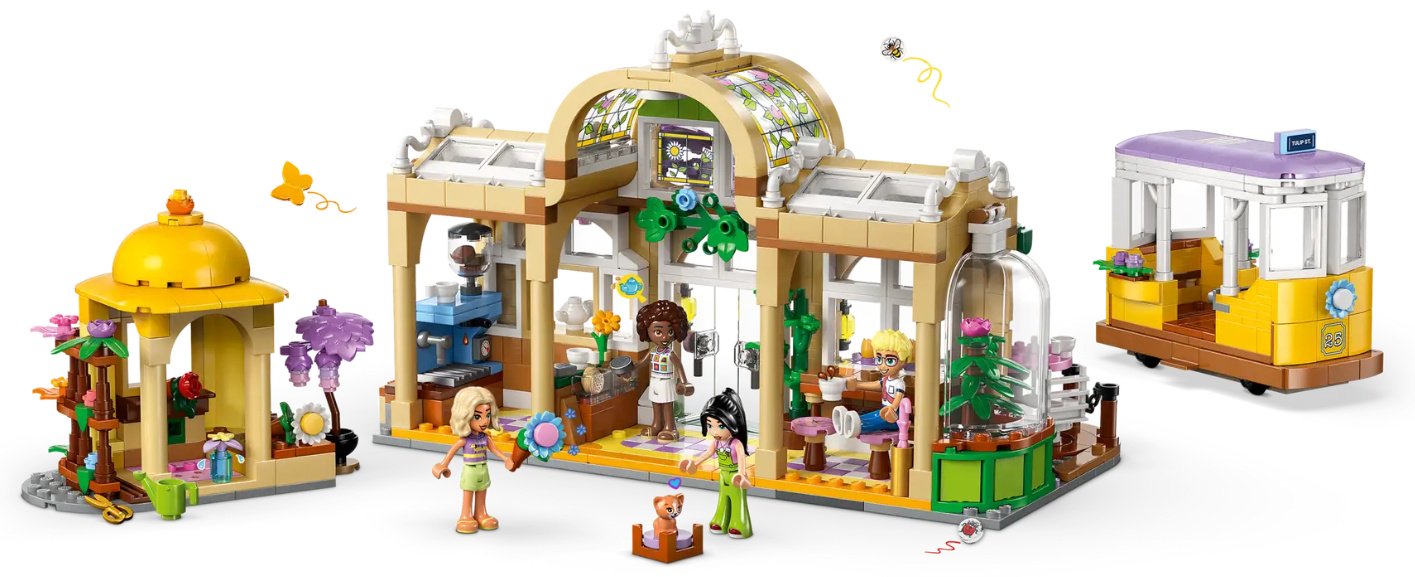 Конструктор LEGO Friends Plant cafe and flower shop, деталей 1138 шт купить,0