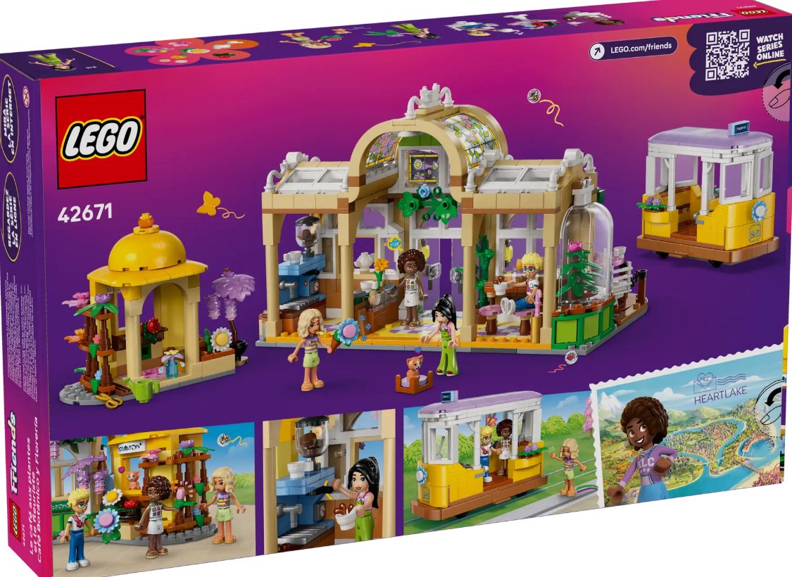 Конструктор LEGO Friends Plant cafe and flower shop, деталей 1138 шт купить,0