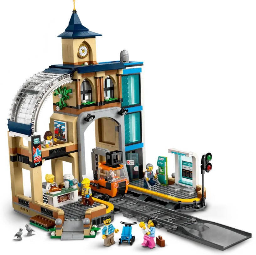Конструктор LEGO Центральный железнодорожный вокзал, деталей 752 шт купить,NaN