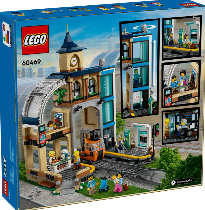 Конструктор LEGO Центральный железнодорожный вокзал, деталей 752 шт купить,NaN