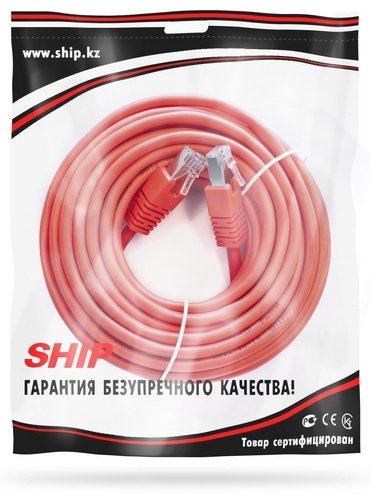 Кабель SHIP RJ-45 - RJ-45 5 м S4025RD0500-P, Cat.5e, FTP, RJ-45, 5 m., Red купить,2321