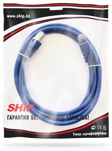 Кабель SHIP RJ-45 - RJ-45 2 м Cat.6, FTP, LSZH, RJ-45, 2 м, S7025BL0200-P, Blue купить,1634