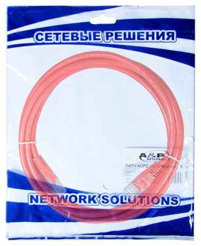 Кабель A&amp;P RJ-45 - RJ-45 2 м APP001RD2 купить,0