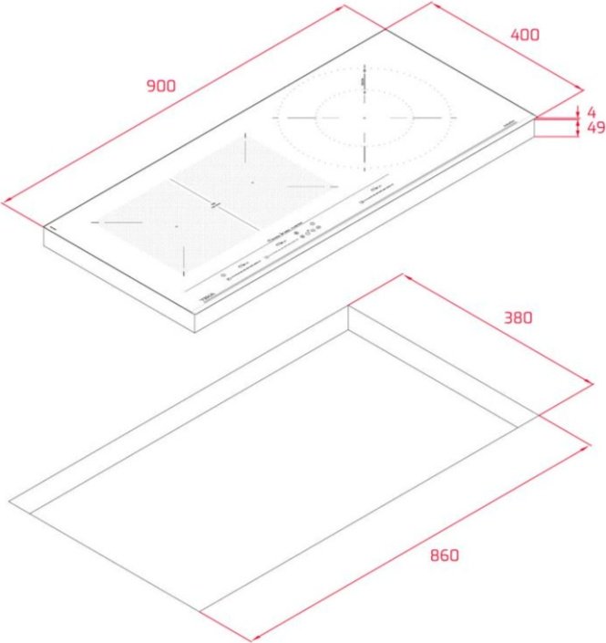 Варочная поверхность TEKA IZC 93301 MSP черный - ForteMarket Варочная поверхность TEKA IZC 93301 MSP черный купить,0