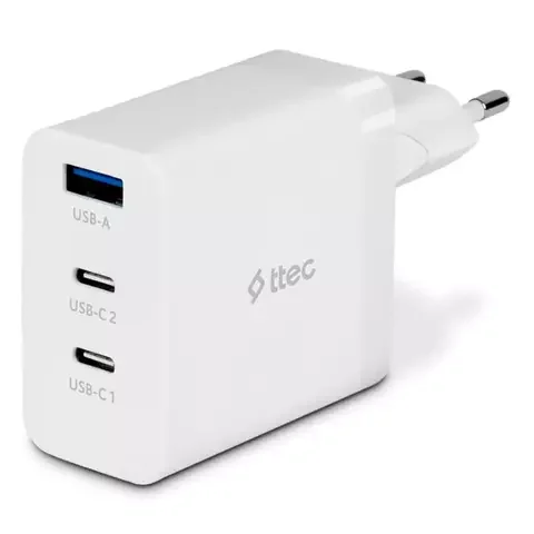 Зарядное устройство TTEC SmartCharger 65W PD/GAN USB-C Travel Charger White