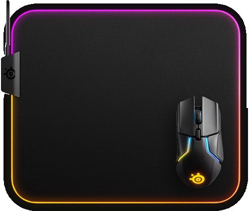 Коврик для мыши SteelSeries QcK Prism Cloth Medium 320x270x4 черный купить,18476