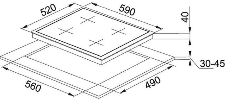 Варочная поверхность Franke FHNG 604 4G TC BK C черный
