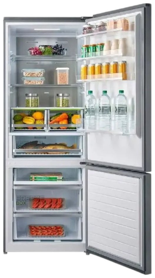 Холодильник Midea MDRB593FGE02 стальной купить,330584