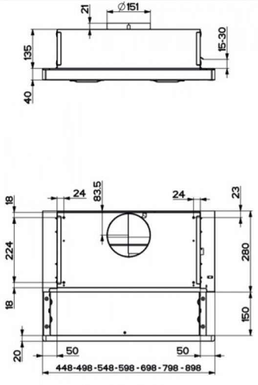 Вытяжка Faber Flox Glass BK A50 черный