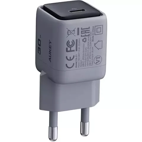 Зарядное устройство Aukey Comet Mini 30Вт USB Type-C PA-C1 Grey
