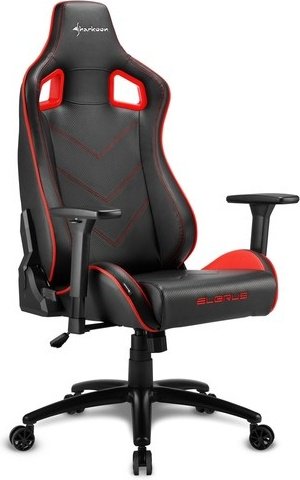 Игровое кресло Sharkoon Elbrus 2, красный, черный - ForteMarket Игровое кресло Sharkoon Elbrus 2, красный, черный купить,0