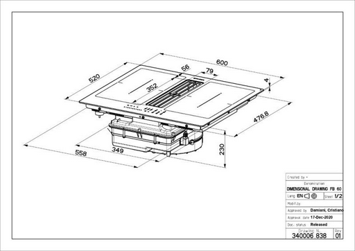 Варочная поверхность Faber Galileo Smart BK F600 + Kit LL H80 черный