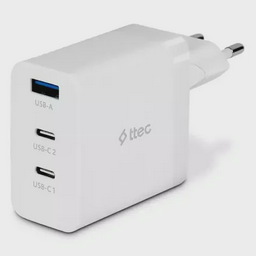 Зарядное устройство TTEC SmartCharger 65W PD/GAN USB-C Travel Charger White