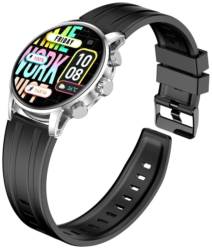 Смарт-часы Kieslect Calling Watch Kr2 серебристый-черный - ForteMarket Смарт-часы Kieslect Calling Watch Kr2 серебристый-черный купить,29990