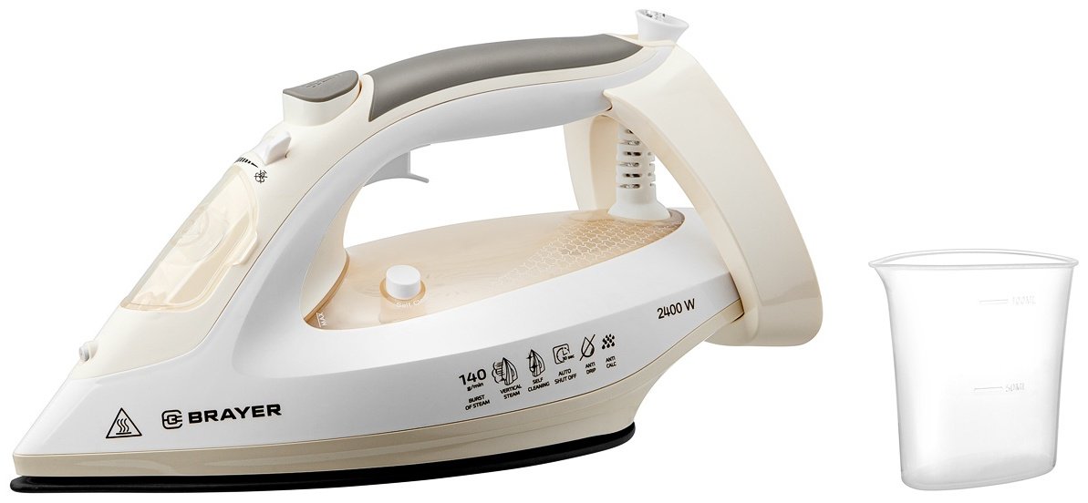 Утюг BRAYER BR4014 бежевый купить,0