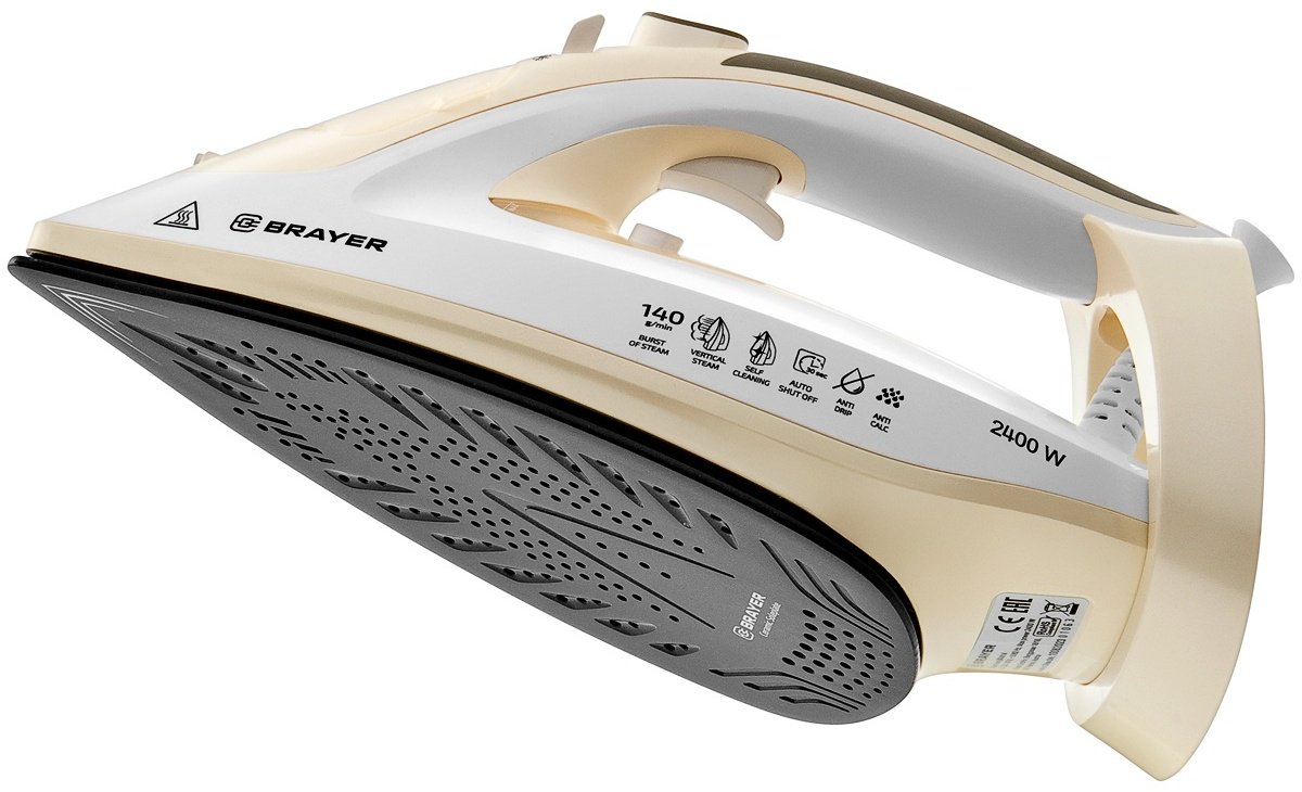 Утюг BRAYER BR4014 бежевый купить,0