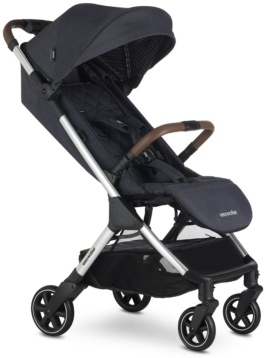 Коляска прогулочная Easywalker Jackey Full, черный, серебристый купить,NaN
