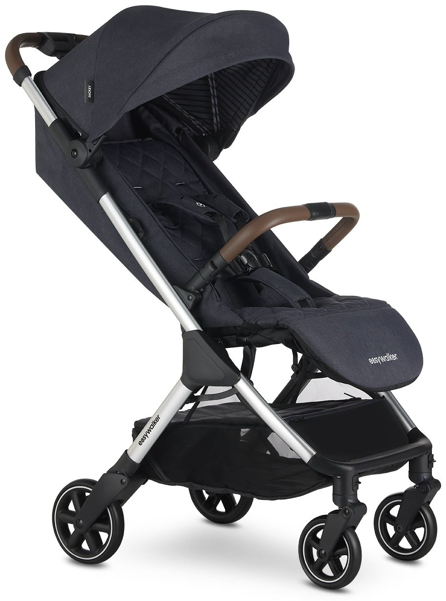 Коляска прогулочная Easywalker Jackey Full, черный, серебристый купить,NaN