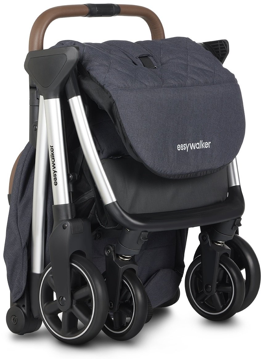 Коляска прогулочная Easywalker Jackey Full, черный, серебристый купить,NaN