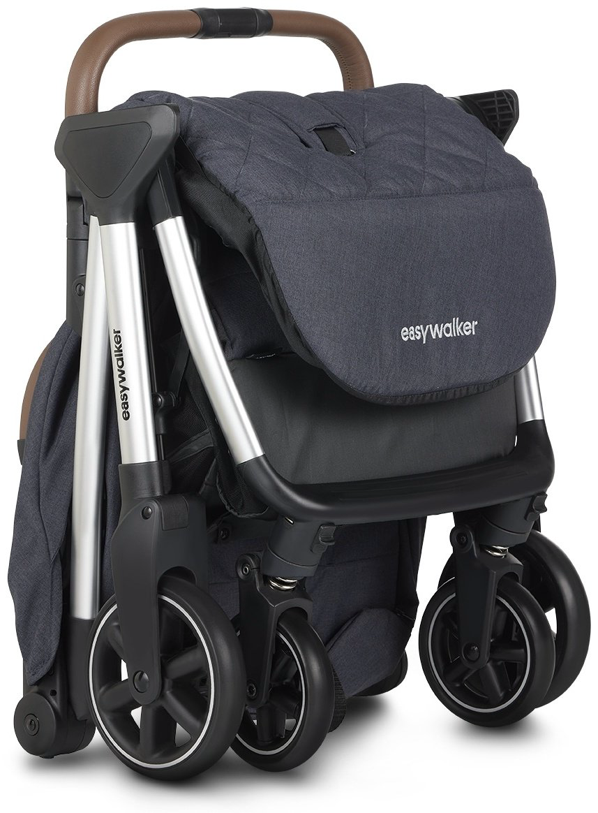 Коляска прогулочная Easywalker Jackey Full, черный, серебристый купить,NaN