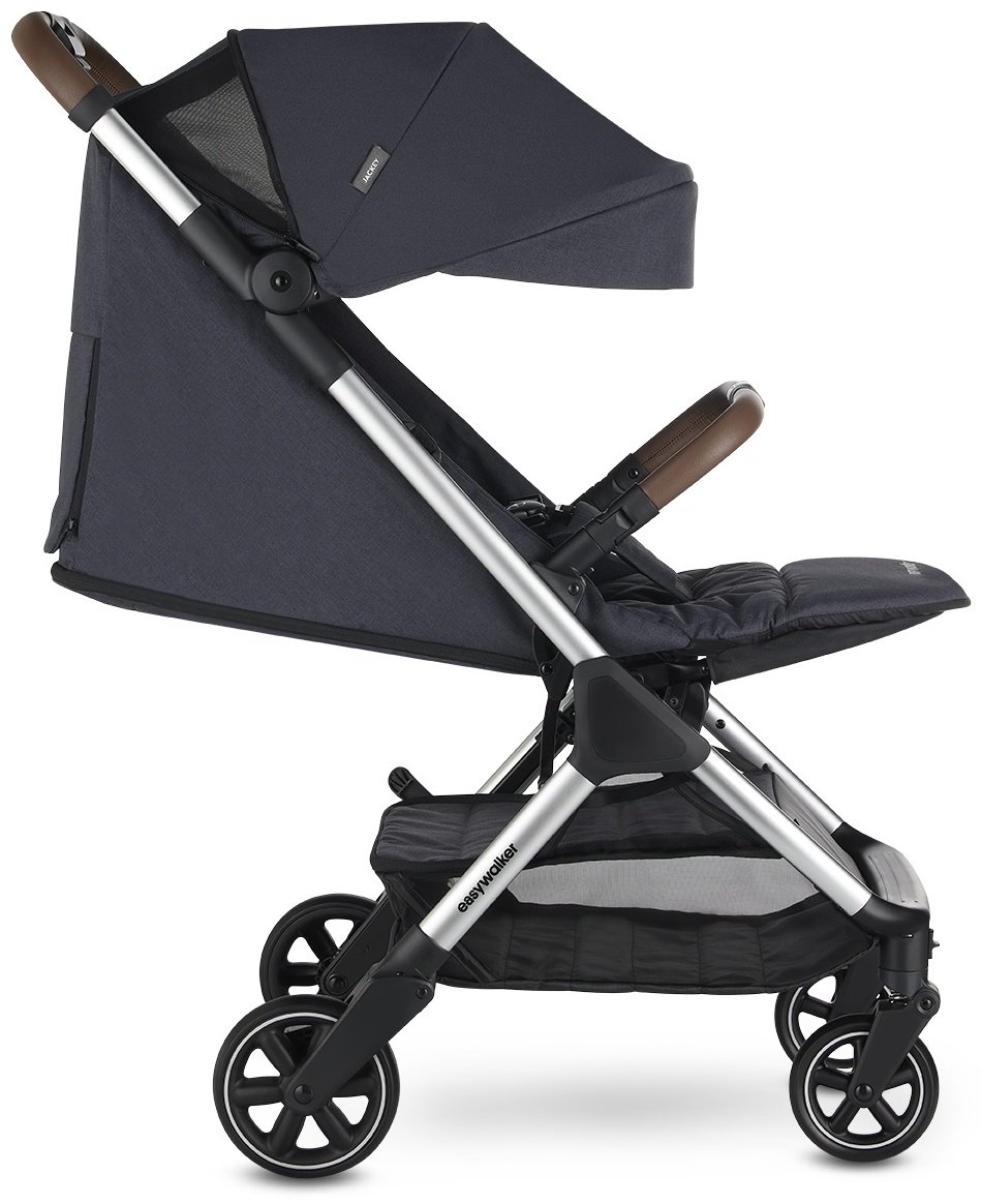 Коляска прогулочная Easywalker Jackey Full, черный, серебристый купить,NaN